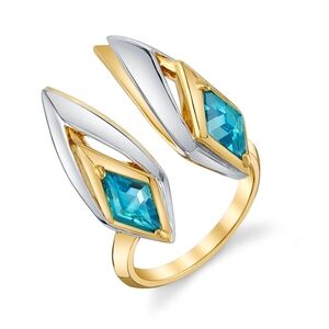 Kda  Ring League of Legends  in 14k yellow gold & polished white rhodium.